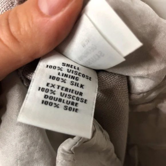 DVF taupe crop fitted pants 0 B8 - Picture 8 of 8